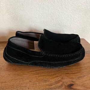 UGG Alder Bllack Suede Slipper Shoe Size 9